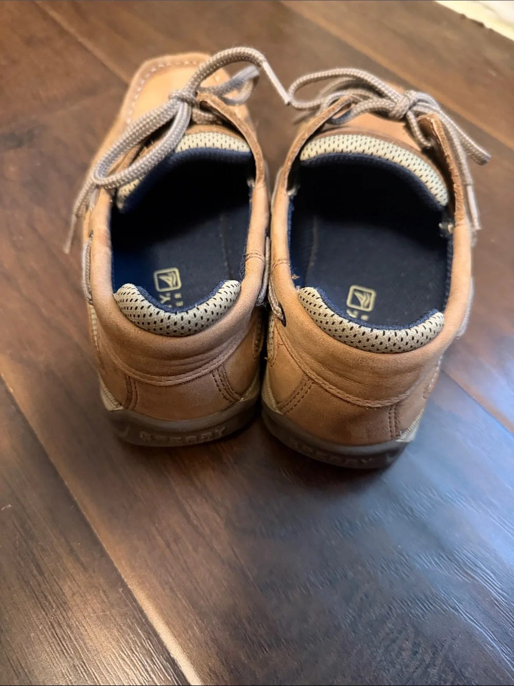 Sperry Kids Tan Leather Boat Shoes